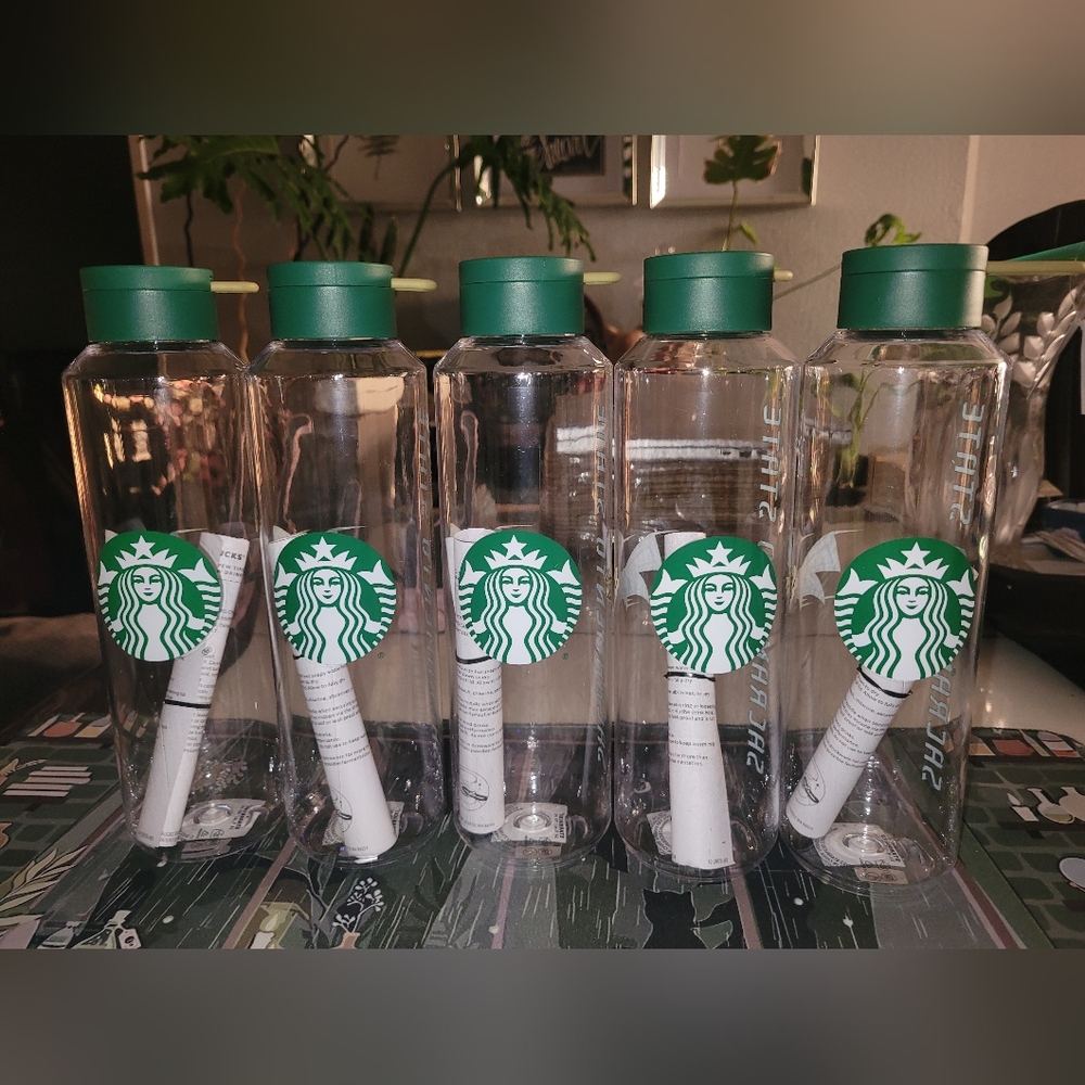 5 pcs Starbucks Water Bottle Featuring Sacramento State Hornets - Picture 2 of 6